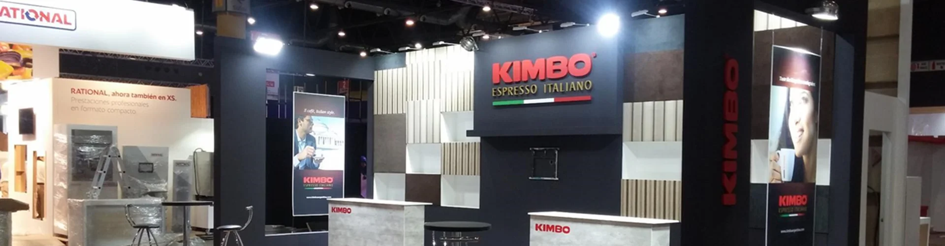 stand de la marca Kimbo para evento