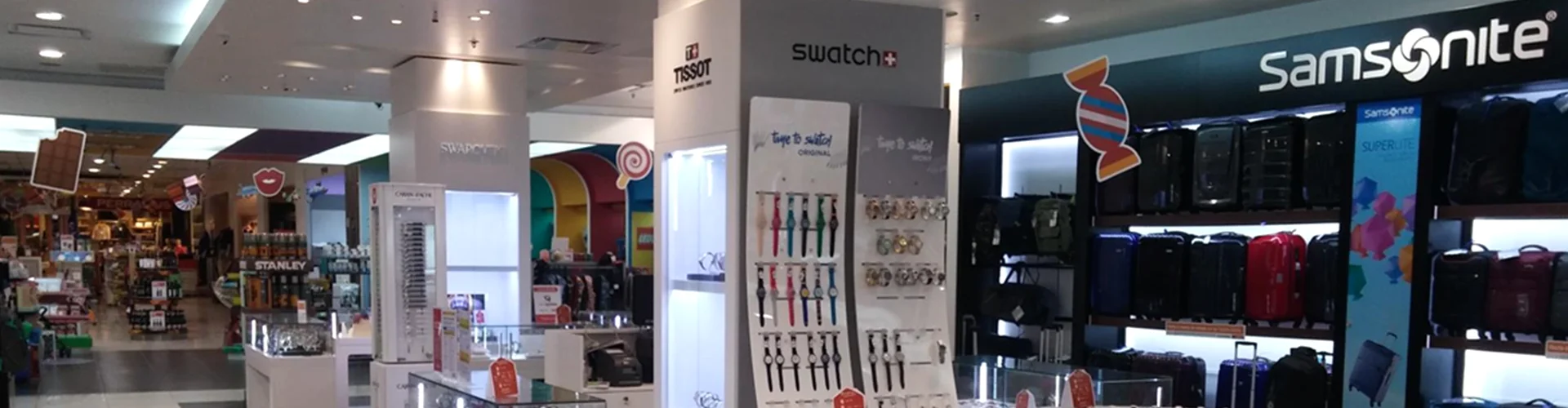 imágen del trabajo de travel retail para swatch